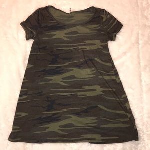 Camo T-shirt dress